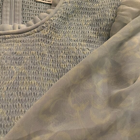 Beautiful Wilfred Women's Blue and Green Blouse - Picture 7 of 8